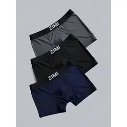 ZIMI LIFESTYLE Pack of 3 Mid Rise Short Trunk-picture-36