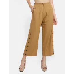 Zink London Brown Buttoned Pants-picture-39