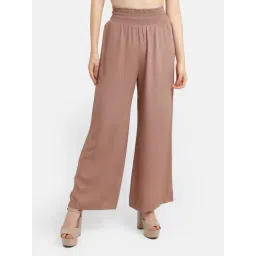 Zink London Brown Wide Leg Pants-picture-40