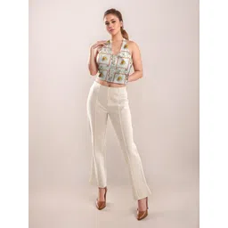 Zink London Floral Printed Halter Neck Crop Top-picture-15