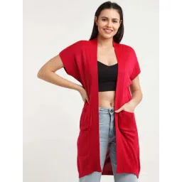 Zink London Maroon Regular Fit Shrug-picture-41