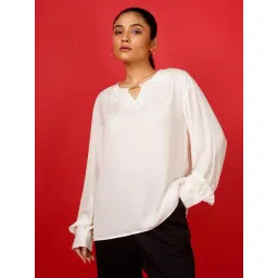 Zink London Off White Regular Fit Top-picture-43