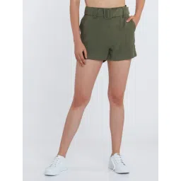Zink London Olive Regular Fit Shorts-picture-29