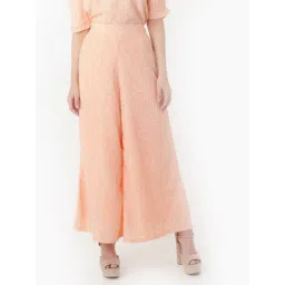 Zink London Peach Printed Trousers-picture-13