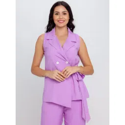 Zink London Purple Notched Lapel Jacket-picture-19