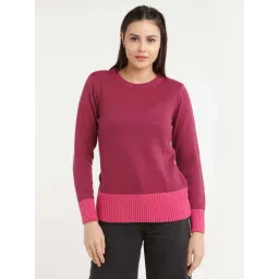 Zink London Purple Regular Fit Sweater-picture-20
