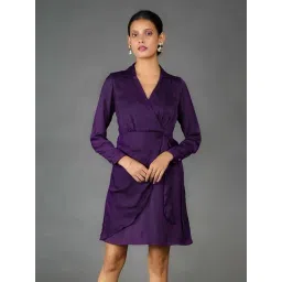 Zink London Purple Shift Dress-picture-26
