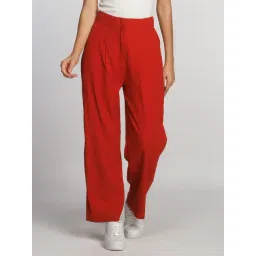 Zink London Rust Regular Fit High Rise Trousers-picture-18