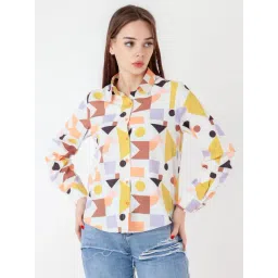 Zink London White Printed Shirt-picture-15