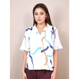 Zink London White Printed Shirt image 1