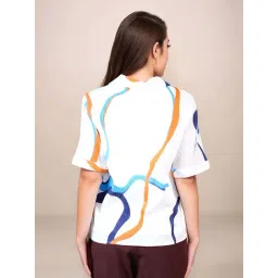 Zink London White Printed Shirt image 2