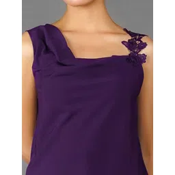 Zink London Women Solid One Shoulder Top image 5