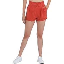 zink london Women's Brown Regular Shorts-picture-12