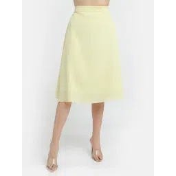 Zink London Yellow A-Line Skirt-picture-18