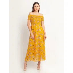 Zink London Yellow Floral Print Dress-picture-36