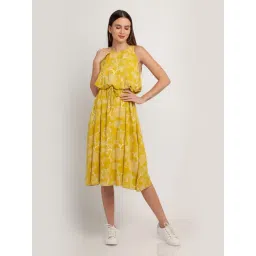 Zink London Yellow Printed Dress-picture-39