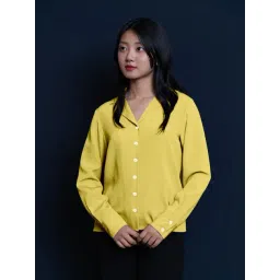 Zink London Yellow Straight Fit Shirt-picture-16