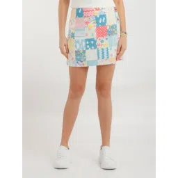 zink london zink Z Multicolor Printed Mini Skirt-picture-32
