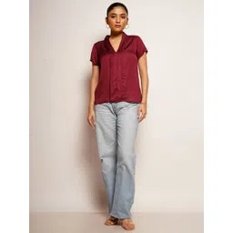 Zink Studio Mandarin Collar Top-picture-25