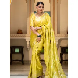 zinzraa Woven Design Zari Pure Silk Kanjeevaram Saree-picture-11
