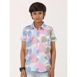 ZION Boys Classic Opaque Printed Casual Shirt-picture-55