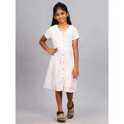 ZION Girls Striped A-Line Midi Dress-picture-51