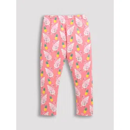 ZIP ZAP ZOOP Girls Printed Pure Cotton Leggings-picture-26