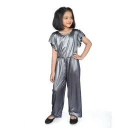 Zip Zap Zoop Girls Silver Regular Fit Shimmer Jumpsuit image 1