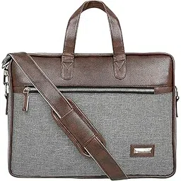 zipline Office Laptop Executive Formal 15.6 Laptop Briefcase Messenger Bag for Men & Women with Multiple compartments (Classic Black)-picture-46