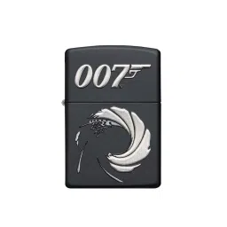 Zippo Black James Bond 007 Brass Pocket Lighter image 1