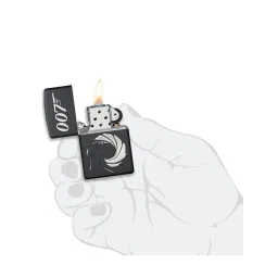 Zippo Black James Bond 007 Brass Pocket Lighter image 4