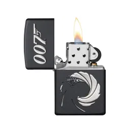 Zippo Black James Bond 007 Brass Pocket Lighter image 5