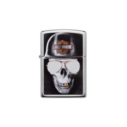 Zippo Chrome Brass Harley-Davidson Windproof Pocket Lighter-picture-16