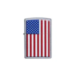 Zippo Chrome Brass Patriotic Windproof Pocket Lighter-picture-47