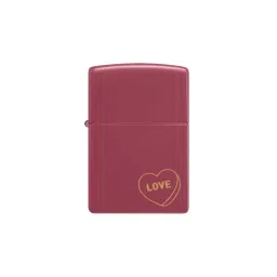 Zippo Magenta Brass Love Design Windproof Pocket Lighter-picture-39