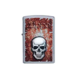 Zippo Silver & Brown Filigree Flame and Wind Design Street Brass Pocket Lighter-picture-39