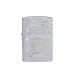Zippo Silver Gold Script Brass Windproof Pocket Lighter-picture-10