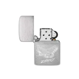 Zippo Silver Made In USA Eagle 1941 Replica Brushed Design Brass Windproof Pocket Lighter image 1