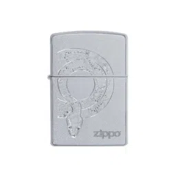 Zippo Silver Snake Design Satin Brass Pocket Lighter-picture-13