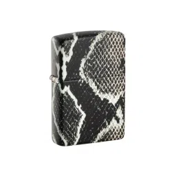 ZIPPO Snake Skin Design Black Brass Windproof Pocket Lighter-image-24