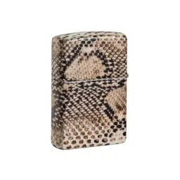 ZIPPO Snake Skin Design Brown Brass Windproof Pocket Lighter-picture-29