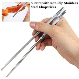 zirak Eating, Chewing, Decorative, Training Stainless Steel Chinese, Japanese, Korean, Vietnamese Chopstick-picture-36