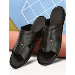 ZIRSQ Men Brown Leather Sandals-picture-21