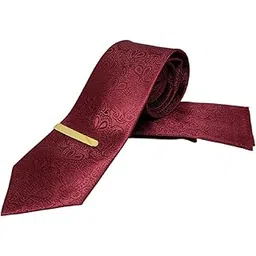 zitti Matching Floral Tie Pocket Square and Tie Pin Combo | Italian Silk | 2.75 Inch Modern Width | Essential Men's Accessory-picture-13
