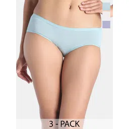 Zivame 3 Solid Cotton Low-rise Inner Elastic Hipster Briefs-picture-12