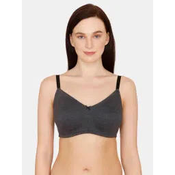Zivame Anthracite Non Wired Non Padded Full Coverage Bra-image-25