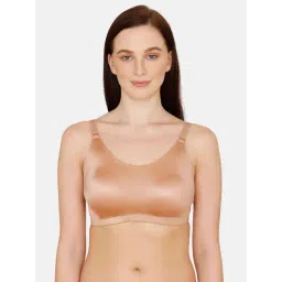 Zivame Beige Non Wired Non Padded Full Coverage Bra-picture-1