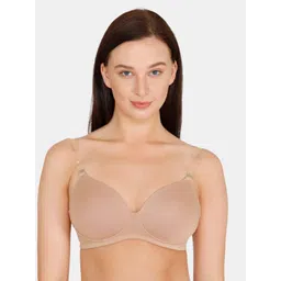 Zivame Beige Solid Non-Wired Lightly Padded T-shirt Bra ZI10ISCORE0NUDE-picture-19