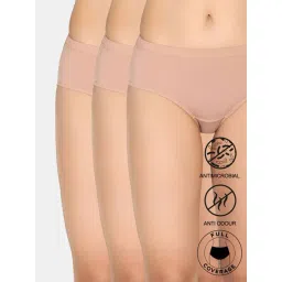 Zivame Beige Solid Panties (Pack of 3)-picture-39