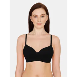 Zivame Black T-shirt Bra Full Coverage Lightly Padded-picture-17